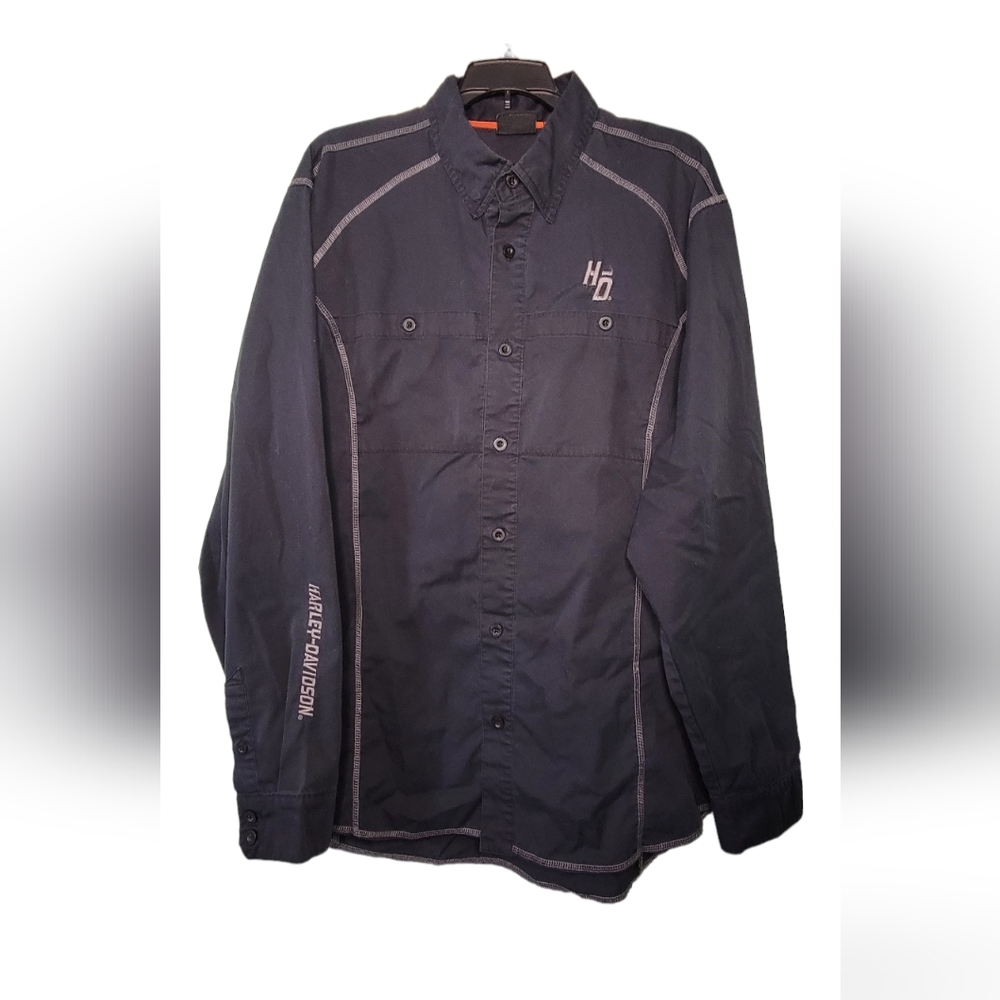 HARLEY-DAVIDSON® MEN'S XL PERFORMANCE COLDBLACK TECH LONG SLEEVE SHIRT